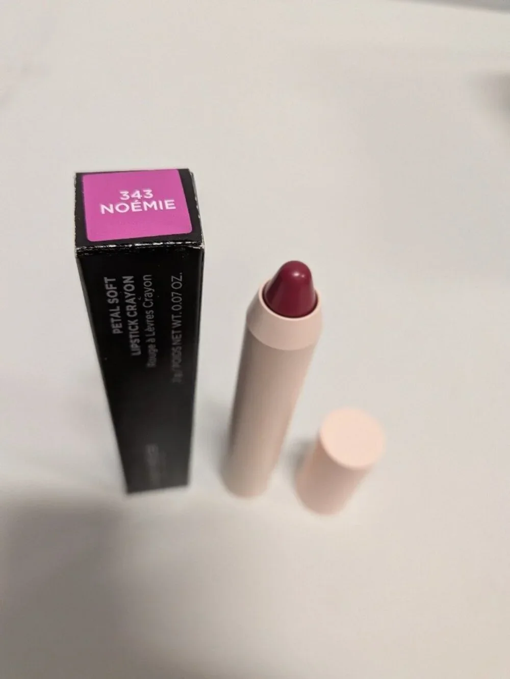 Laura Mercier Petal Soft Lipstick Crayon in 343 Noemie full Sz 0.07oz New